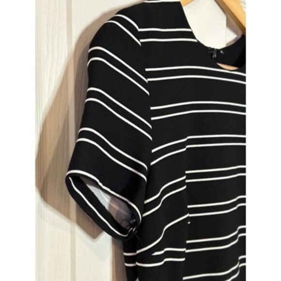 Hutch Eleanor Midi Short Sleeve Black/White Dress Size Small - Picture 3 of 8